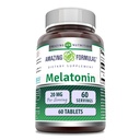 Erstaunliche Formeln Melatonin Ergänzung | 20 Mg Pro Servieren | Tabletten | Non-GMO | Gluten-Free | Made in USA (1 Pack, 60 Count)