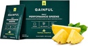 Gainful Daily Performance Greens Powder, Coconut Pineapple, Gut Health, Energy, Focus and Immune Support mit L Theanine, Organic Greens, Chlorella, Ginger, Green + Adaptogen Drink Mix, 28 Packets
