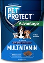 Pet Protect Dog Multivitamin, Vet-Formulierte DVM Daily Soft Chews, unterstützt Fortgeschrittene Gesundheit & Wellness, Chicken-Flavor (60 Count)