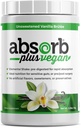 Veganer Elemental Shake – Pulvered Blend, Natürliche Inhaltsstoffe, Non-GMO, Glutenfrei, Organisch gefiedertes Reisprotein - glatte, leicht mischbare Formel (2.2 lbs, Unsweetened Vanilla Brulée)