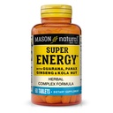 MASON NATURAL Super Energy, hergestellt mit Guarana, Panax Ginseng & Kola Nut für optimale Leistung & Energie, 30 Tage Versorgung