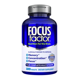 Fokusfaktor Gehirnergänzung Multivitamin Verbessern Gedächtnis und Klarheit Steigerung der Konzentration Neuro Energy Learning Reasoning für Männer und Frauen 180 Tabletten