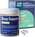 Schlafhilfe mit 2mg Melatonin - Schlaftabletten mit GABA, L-Theanine & Kamille - Non-Habit Forming Sleep Supplement, 60 Kapseln