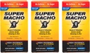Super Macho Nahrungsergänzung mit hoher Potenz Zink & 7 B Vitamine, keine Konservierungsstoffe, Zucker oder Koffein, Made in USA, 50 Softgels (3 Pack)