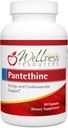 Wellness Ressourcen Pantethine - Aktives Vitamin B5. Vegan (300mg, 90 Kapseln)
