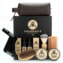 Beard Care Kit Geschenke für Männer, 9 Stk Bart Grooming Kit, Beard Club Kit ist ein einzigartiges Herren Geschenke für Dad Husband Boyfriend, Vatertag Jubiläum Hochzeit Weihnachten Geschenk Ideen für Ihn Boss