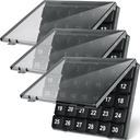 Bokon 3 Stück Monatliche Pille Organizer - 30-Tage-Medizin-Box, 4 Wochen Aufbewahrungsbehälter, Einmal ein Tag-Medizinspender für Reisen, Schwarz