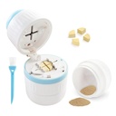 Pille Cutter - Pille Splitter mit Edelstahl Klinge für Schneiden kleine Pillen oder große Pillen in Halb oder Viertel, geeignet für Schneiden von Vitaminen, Tabletten
