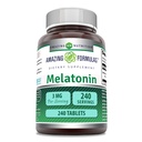 Erstaunliche Formeln Melatonin Ergänzung | 3 Mg Pro Servieren | 240 Tabletten | Non-GMO | Gluten-Free | Made in USA