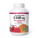 Natürliche Faktoren, Kinder Kaubares Vitamin C 500 mg, unterstützt Immungesundheit, Knochen, Zähne und Gums, gemischte Frucht, 90 Wafer