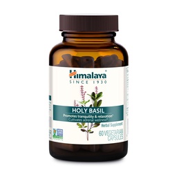 Himalaya Heilige Basil - Kräuter Nebenniere Unterstützung für Stressentlastung, Entspannung, Energieunterstützung und Freizeit Schlaflosigkeit - Vegan, Non-GMO, Glutenfrei, 720 mg, 60 Kapseln