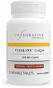 Integrative Therapie Vitaline CoQ10 100 mg - Brain Health Support Supplement für Erwachsene* - Unterstützt Herzgesundheit* - Dairy-Free - Tropical Fruit Flavored, 30 Kautabletten (30 Portionen)