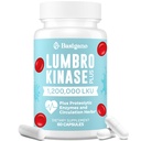 Lumbrokinase Supplement, 1.2 Million LKU - 120mg Kapseln, Potent Nattokinase Alternative mit Proteolytischen Enzymen und Kräutermischung