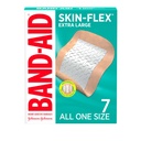 Band-Aid Brand Skin-Flex Klebebänder für Erste Hilfe und Wund Pflege von Minor Cuts und Scrapes & Burns, Flexible sterile Bandagen für Finger & Knie, Extra Large, All One Size, 7 ct