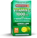 Stick Packs 16 Nährstoffe & 7 B-Vitamine, Hilfe Immunsystem, leistungsfähige Antioxidantien, Enthält Elektrolyte, Grün, Zitronen-Lime Flavor, 14 Count