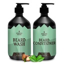 Striking Viking Beard Wash and Conditioner (Tea Tree & Biotin) - Paraben & Sulfate kostenlose Reinigung für alle Bartarten (10oz pro Flasche)