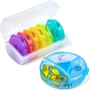 Wöchentliche Pille Organizer, Chrxbei 3 mal pro Tag Pille Fall Organizer 7 Tage, verdickte Reise Pille Box mit 21 großen Komponenten, BPA kostenlose Medizin Organizer Vitamin, Nahrungsergänzungsmittel, Fischöle