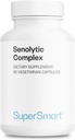 Supersmart - Complesso senolitico (Formula avanzata) - con Fisetin, Quercetin, Bromelain - Ingredienti brevettati - Supplemento senolitico | Non OGM & Gluten Free - 90 capsule vegetariane