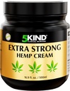 5kind Extra forte crema di canapa 16.9 fl oz- Massima resistenza - Natural Soothing Relief - Rubinetto muscolare per la parte posteriore inferiore, Giunti, Neck, Ginocchiere e Spalle - Crema di canapa di massima resistenza