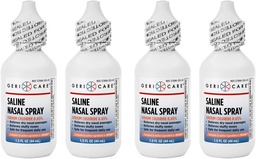 GeriCare Saline Nasal Spray 1.5 FL OZ Moisturizing Sodium Chloride 0.65% (Pack mit 4)