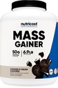 Nutricost Maß Gainer Cookies N Cream Flavor, 6.9 LBS, 50 Gramm Protein pro Servierung - Non-GMO