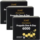(Pack of 3) Hi Well Premium Propolis One-A-Day 6000 Flavonoid 120mg 120Capsules