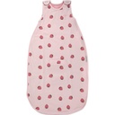 Woolino Merino Wolle und Bio-Baumwolle Ultimate Baby Sleep Sack - 4 Saison Baby Wearable Blanket - Zwei-Wege Reißverschluss Verstellbare Schlaftasche - Universal Größe (2-24 Monate) - Erdbeere