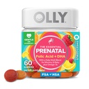 OLLY Prenatal Multivitamin Gummy, unterstützt gesundes Wachstum und Gehirnentwicklung, Folsäure, Vitamin D, Omega 3 DHA, Kaubare Ergänzung, Citrus Berry Flavor, 30 Tage Versorgung - 60 Count