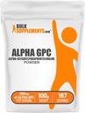 BulkSupplements.com Alpha GPC Powder - Choline Supplements, Alpha GPC 300mg - Unflavored & Glutenfrei, 600mg pro Servierung, 100g (3,5 oz) (Pack von 1)