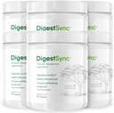 DigestSync Verdauungsergänzung für Gut Gesundheit - Natürliches Pulver für Verdauungsunterstützung, Bloating Relief für Frauen & Männer, 100% natürliches grünes Pulver - 6 Monate Versorgung