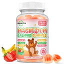 Magnesium-Gummien für Kinder - Magnesium-Glycinat-Gummien mit L-Theanin, Vitamin B6, D3 für Kinder & Erwachsene Schlaf, ruhig, Entspannung, Gehirn, Knochen, Muskelentlastung, Sugar Free Banana & Strawberry 60ct