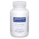 Reine Kapseln L-Tyrosin - Aminosäure-Ergänzung - für Brain-Support, Dopamine & Schilddrüse Funktion* - Vegan & Non-GMO - 90 Kapseln