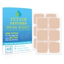 YETAIM Erholung Patches für Frauen Männer: 48-Pack Energie Boost Fast Recovery - Day Night Party Support - Auf Arm Hals Handgelenk zurück für Party Fun Morning Revival - Klar Blau