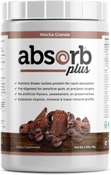 Isolate Protein - Diät-Ergänzung für verbesserte Gut Gesundheit, extra Nutritional Support, Non-GMO, Gluten-Free, Lactose-Free, Casein-Free (2.2 Lbs, Mocha Grande)