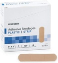 McKesson - Klebeband McKesson 1 X 3 Zoll Kunststoff Rechteck Tan Steril - 100/Box - McK
