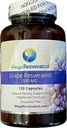 Mega Resveratrol Red Grape Skin, Piceid Resveratrol, Wasser-Soluble/High Absorption/Boosts Nitric Oxid. 500mg pro Kapsel. Reinheit zertifiziert. NO Toxic “inaktiv” Zutaten. Keto, Vegan, Non-GMO.