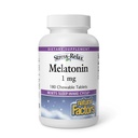 Stress-Relax Melatonin 1 mg von natürlichen Faktoren, natürliche Schlafhilfe, setzt den Schlaf-Wake-Zyklus, 180 Kautabletten (180 Portionen), Pfefferminz Flavor