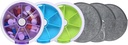 Pill Cases Wöchentlich INVODA Pill Organizer 7 Tage 3 Mal Medizin Pill Dispenser Push Button Drehen Pill Planner mit 7 Komponenten (3PCS+Bag 3PCS)