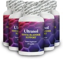 Ultranol Total Bladder Support - Natürliche Cranberry Ergänzung für Urinary Health, Overactive Bladder Control, Incontinence - Reduces Leaks and Urgency - 6 Flaschen - 180 Kapseln