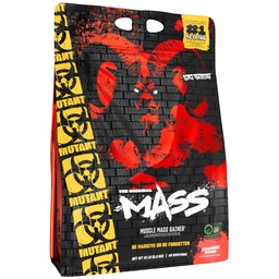 Mutant Maß Gewicht Gainer Protein Pulver mit Whey, und Casein Protein Blend für High-Calorie Workout Shakes, Smoothies, und Getränke, 15 lb - Erdbeer Banana