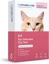 MySimplePetLab Cat Ear Infection Test Kit, Vet genehmigt, Detects Yeast & Bacteria, Mail-in Kit, schnelle Ergebnisse, Einfache zu Hause Verwendung für Smelly, Itchy Ears, Unterstützt Cat Ear Health