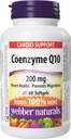 Webber Naturals Coenzym Q10 (CoQ10) 200 mg, 60 Softgels, High Potency Antioxidant Supplement, für Herzgesundheit und Zellproduktion, 60 Tage Versorgung, Glutenfrei