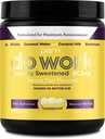 Perk Do Arbeit BCAAs + Hydration Elektrolyte Pulver (Naturly Sweetened Lemon Tart Flavored, 20 Servierungen) - mit Kokosnusswasser & Kokosmilch