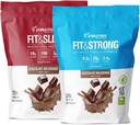 Evolution Advance Nutrition Gras Fed 100% Whey Protein Powder + Fit & Slim mit Glucomannan, Inulin Fiber – High Fiber, High Protein, Pure, Keto zugelassen, Non GMO, Stevia Sweetened – 2 Pack