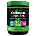 Orgain Hydrolysed Collagen Peptides Pulver für Frauen & Männer, 20g Gras Fed Collagen, Unflavored - Haar, Haut, Nagel, & Joint Support Supplement, Paleo & Keto, Non-GMO, Typ I und III, 1lb
