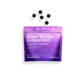 Juice Plus+ Berry Blend Soft Chews (Chewables) - Tägliche Ernährung aus 12 Pflanzen mit ganzer Frucht, Gemüse, & Berry - Raspberry, Bilberry, Blueberry und mehr! für Erwachsene und Kinder - (1-mo, 30 Chews)