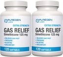 P Puregen Labs Extra Strength Gas Relief Softgels mit Simethicone 125 mg | Fast Relieve of Pressure, Bloating and Painful Discomfort – 2 Pack | Total 240 Softgels