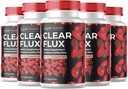 (5 Pack) Clear Flux Supplement Detox Cleanse, Kapseln Blutgefäß-Reiniger Unterstützung Erweiterte Formel, ClearFlux Kapseln Maximale Stärke Alle natürlichen Vitamine Gesundheit (300 Kapseln)