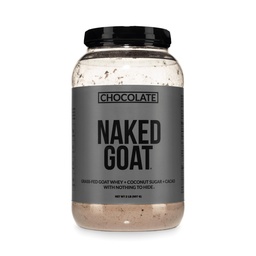 NAKED Ziegen-Schokolade-Pulver - Weide Fed Goat Whey Protein Pulver aus Small-Herd Dairies - Nur 3 Zutaten - GMO Free, Soy Free - Alle Natürlich - 23 Gramm Protein - 25 Portionen