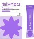 MIXHERS Prenatal + Pre + Postnatal Support Supplement | Schwangerschaft Vitamine Getränk Mischung | Formuliert mit Vitamin A, C, D, E, & K | Sommer Wassermelone Flavor | 15 Stick Packets